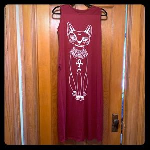 Egyptian cat dress